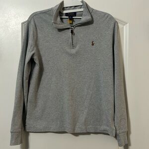 Boys Polo Ralph Lauren Long Sleeve Quarter Zip Pullover size Large14-16